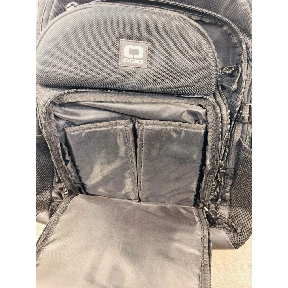OGIO Alpha Prospect Backpack – Black On Black Laptop Travel/School Multi Pockets
